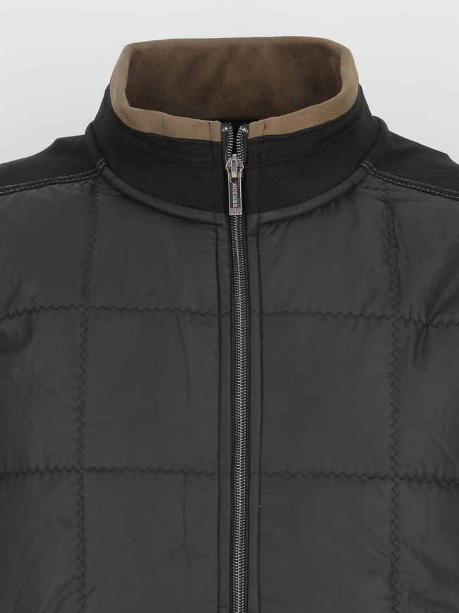 Veste légère sweat matelassé noir homme - Benson & Cherry