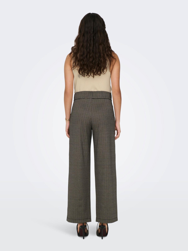 Pantalon classique geggo mia noir marron - Jacqueline De Yong