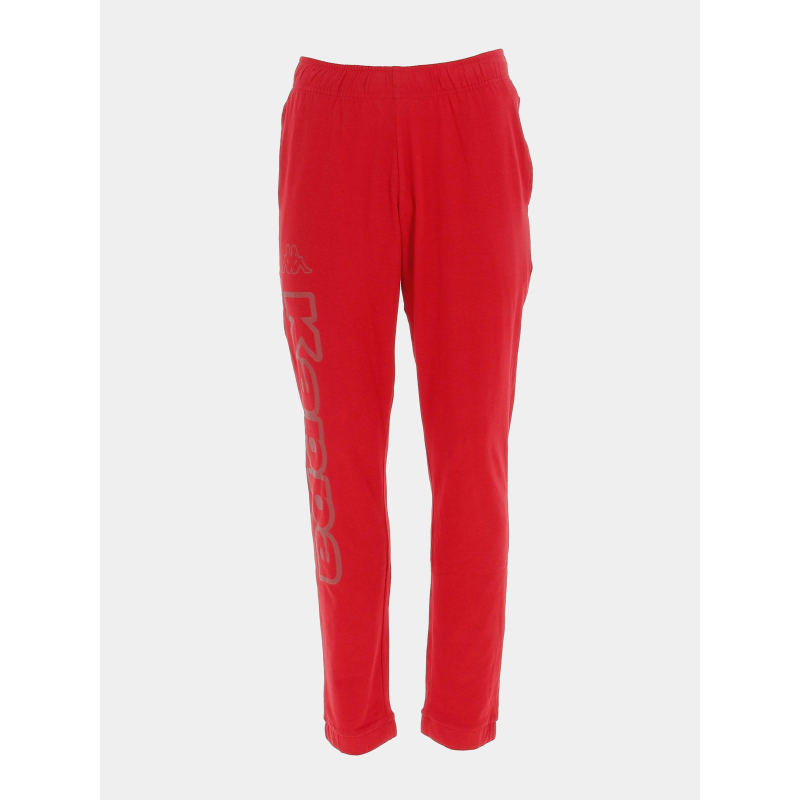 Jogging costi avec logo sur jambe droite rouge homme - Kappa