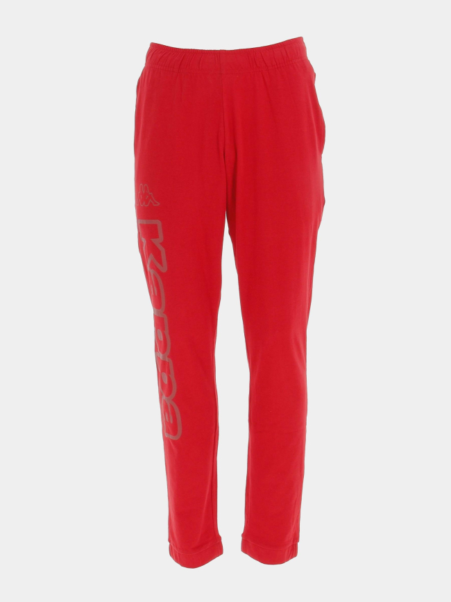 Jogging costi avec logo sur jambe droite rouge homme - Kappa