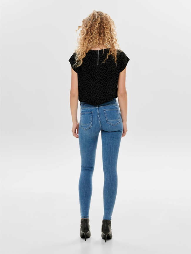 Jean skinny taille mi-haute power bleu femme - Only