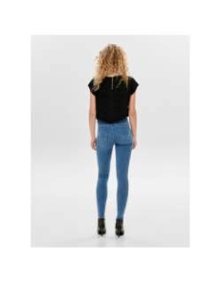 Jean skinny taille mi-haute power bleu femme - Only