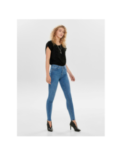 Jean skinny taille mi-haute power bleu femme - Only