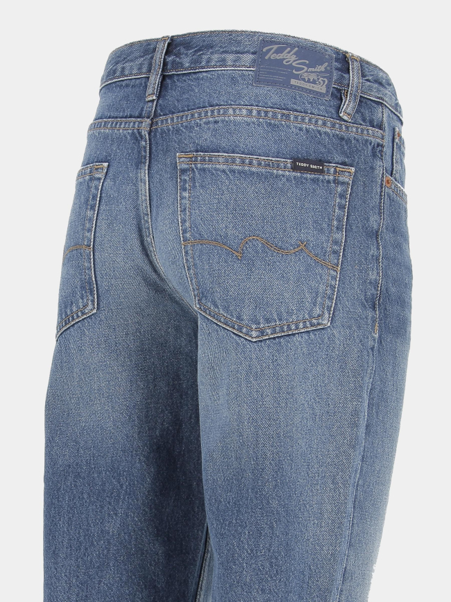 Jean dad pant taille ajustable bleu enfant - Teddy Smith