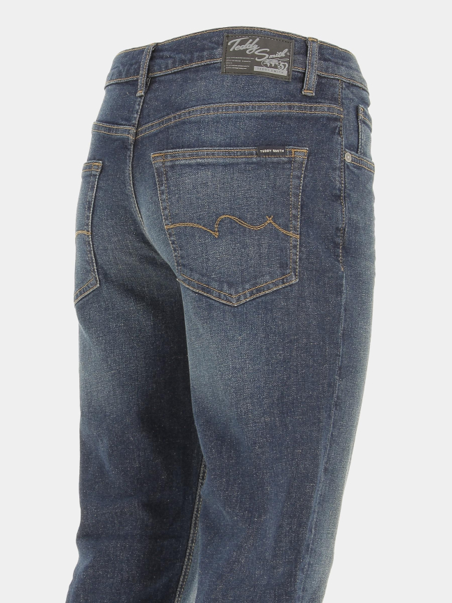 Jean slim taille ajustable bleu marine enfant - Teddy Smith