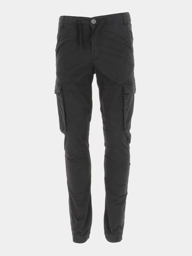 Pantalon cargo murray utilitaire noir garçon - Teddy Smith