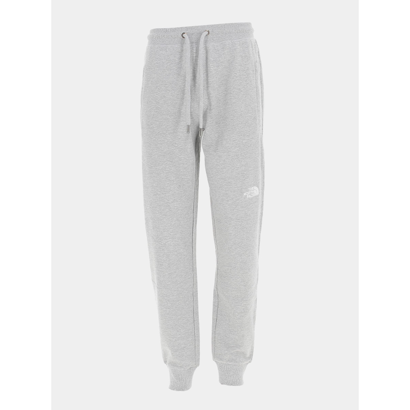 Jogging basique logo brodé gris homme - The North Face