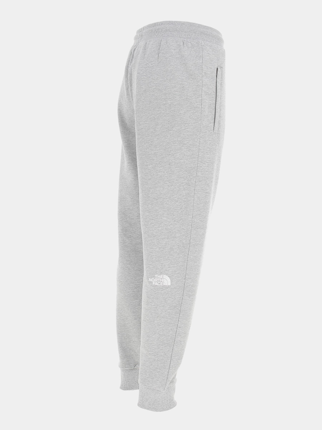 Jogging basique logo brodé gris homme - The North Face