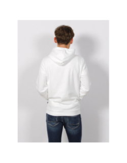 Sweat à capuche essential lab logo vertical blanc homme - Puma