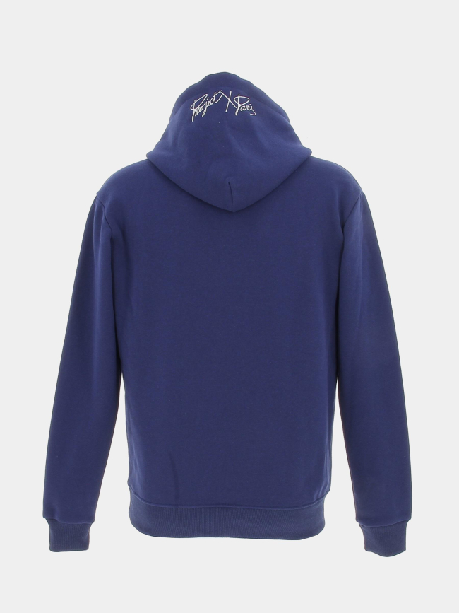 Sweat à capuche logo signature bleu marine - Project X Paris