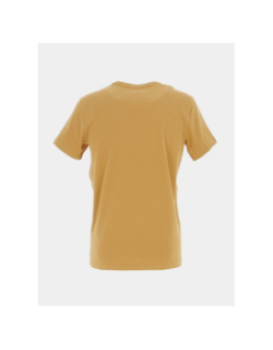 T-shirt manches courtes logo imprimé marron homme - Sunvalley