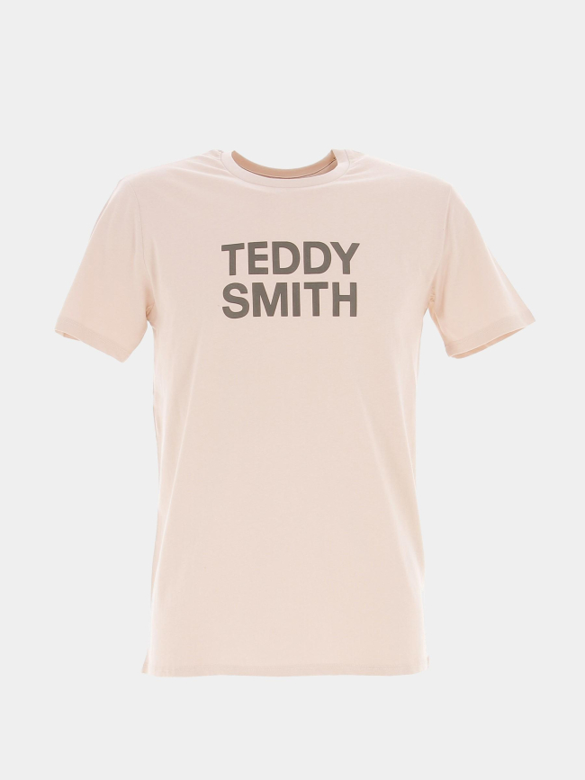 T-shirt ticlass basic rose pâle homme - Teddy Smith