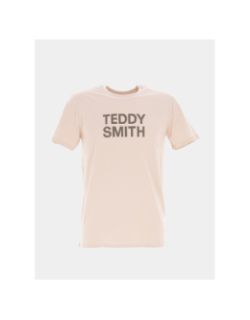 T-shirt ticlass basic rose pâle homme - Teddy Smith