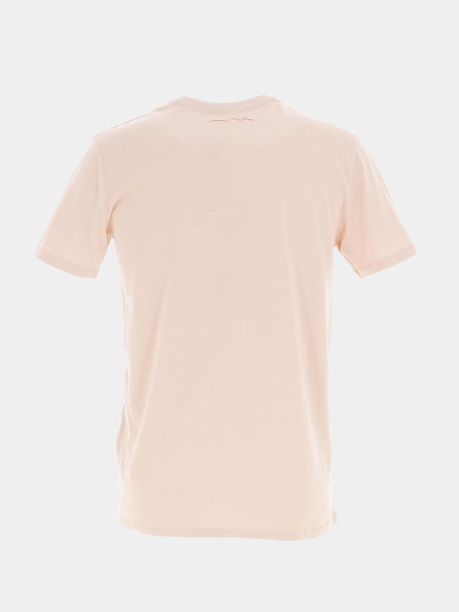 T-shirt ticlass basic rose pâle homme - Teddy Smith