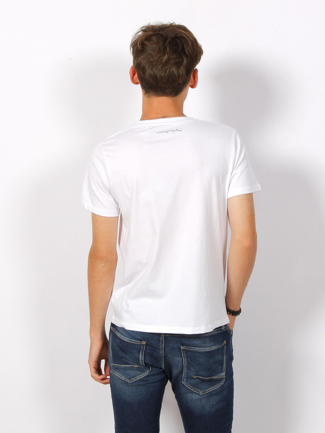 T-shirt evan logo signature blanc enfant - Teddy Smith