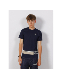 T-shirt abita à bandes bleu marine homme - Sergio Tacchini