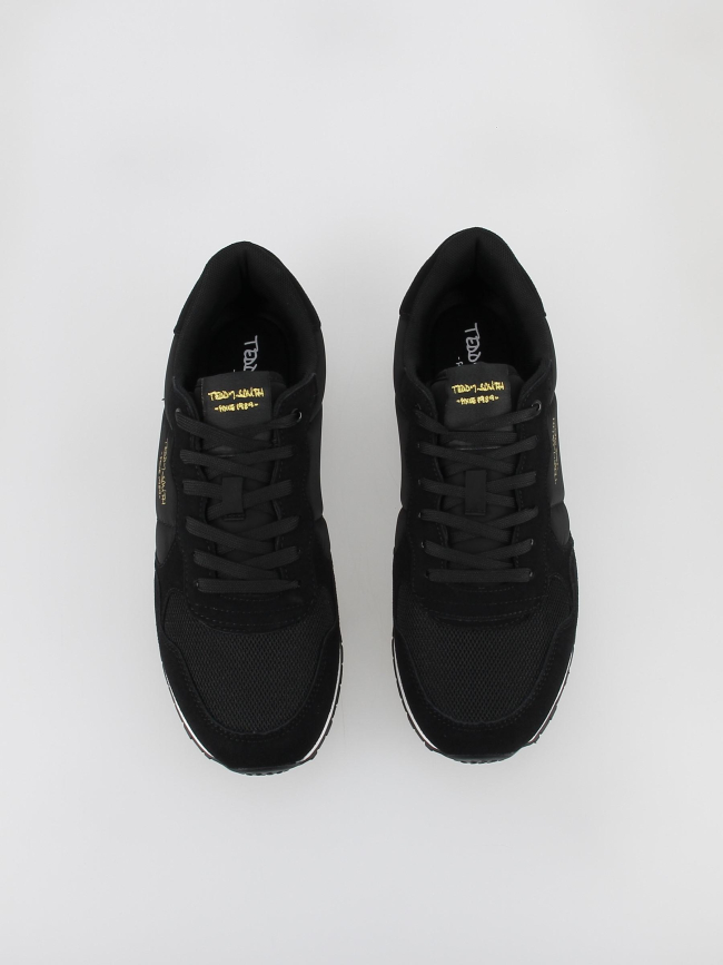 Baskets basses matelassées noir homme - Teddy Smith