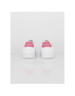 Baskets basses à scratch advantage rose blanc enfant - Adidas