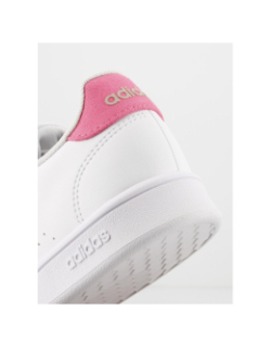 Baskets basses à scratch advantage rose blanc enfant - Adidas