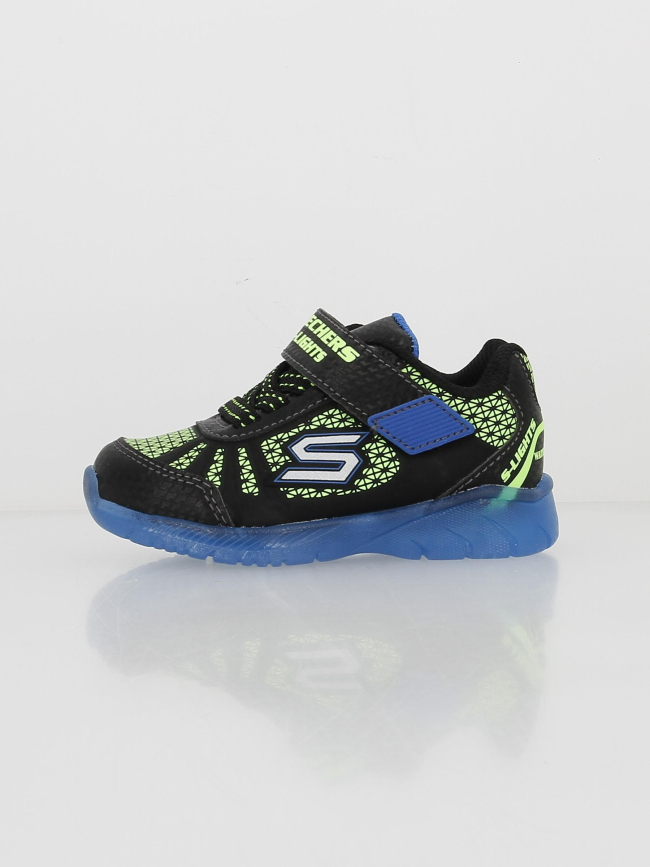 Baskets lumineuses tuff track vert enfant - Skechers