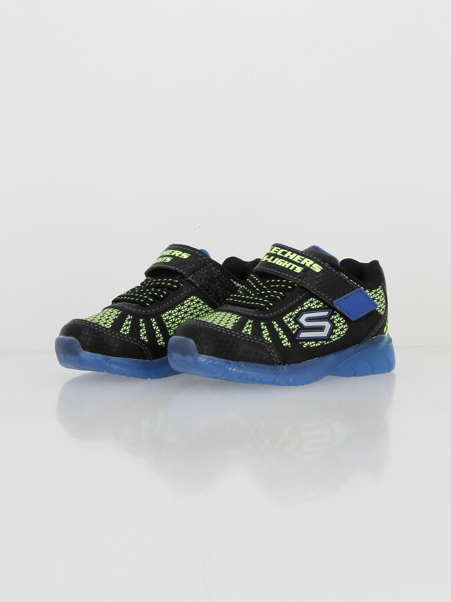 Baskets lumineuses tuff track vert enfant - Skechers