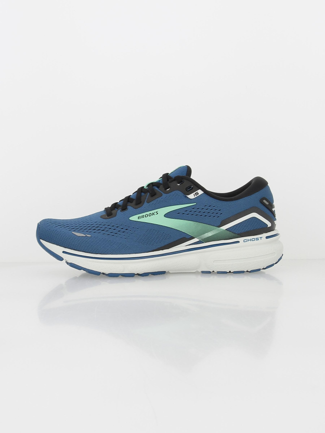 Chaussures de running ghost 15 vert bleu homme - Brooks