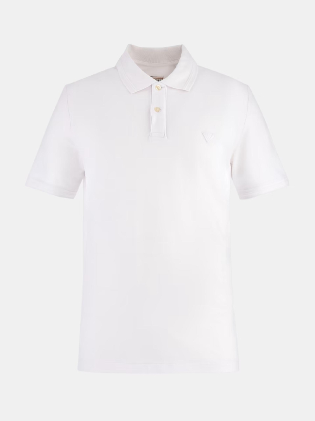 Polo lyle logo poitrine blanc homme - Guess