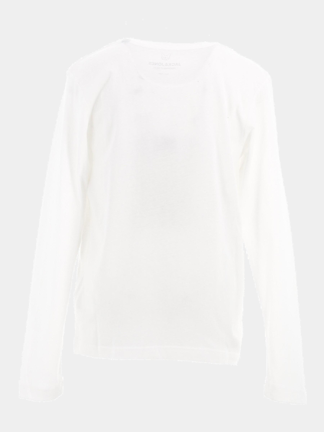 T-shirt manches longues blanc garçon - Jack & Jones