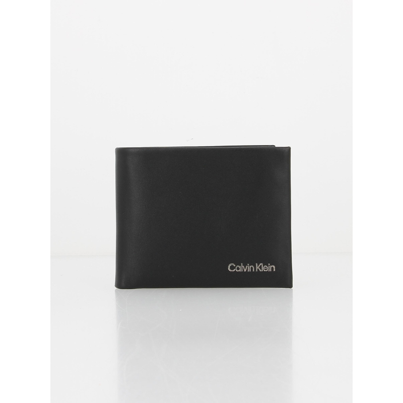 Portefeuille fin en cuir anti-RFID noir homme - Calvin Klein