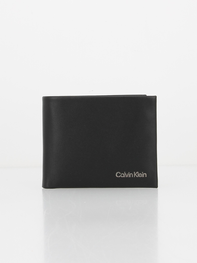 Portefeuille fin en cuir anti-RFID noir homme - Calvin Klein