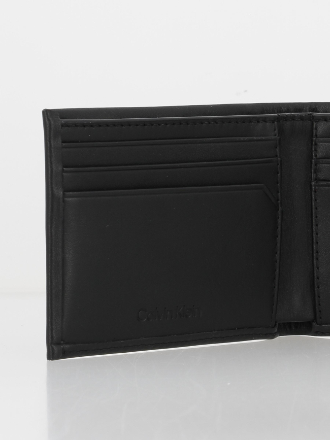 Portefeuille fin en cuir anti-RFID noir homme - Calvin Klein