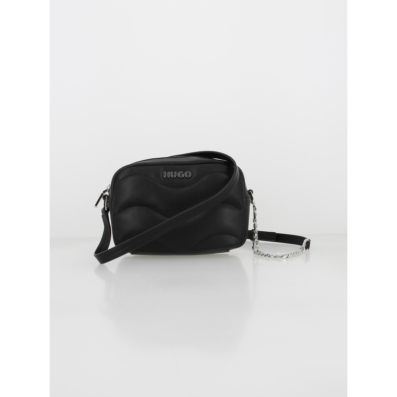 Sac à bandoulière lizzie noir femme - Hugo