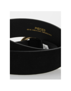Ceinture nikka en daim de vache noir femme - Pieces