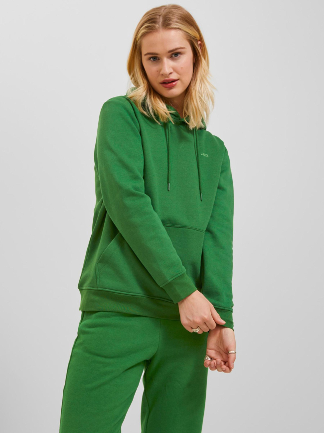 Sweat à capuche abbie relax vert femme - JJXX