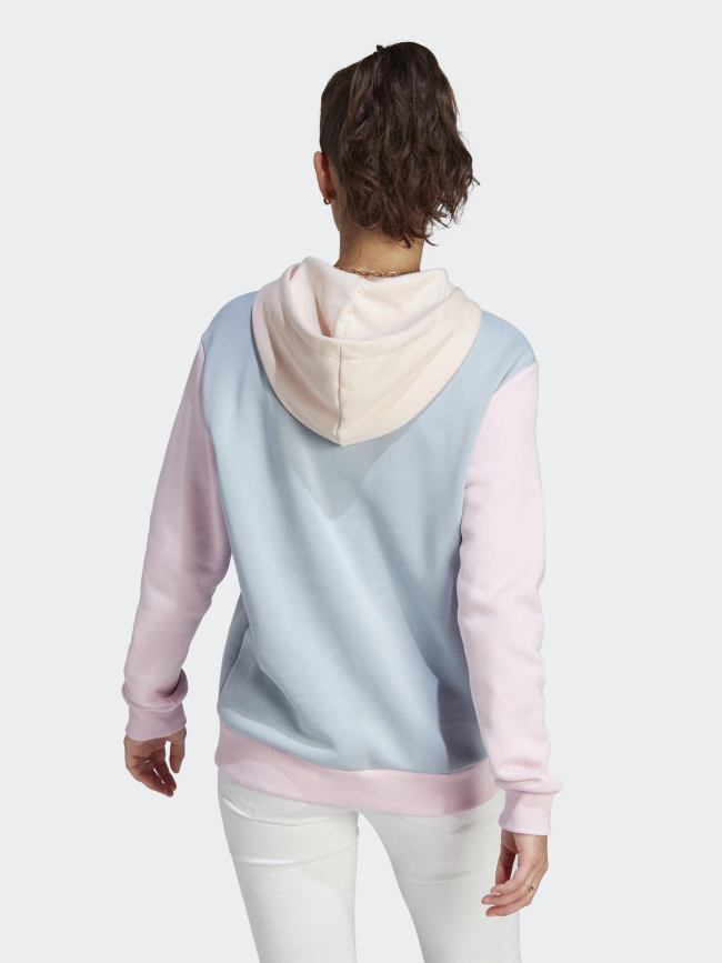 Sweat logo central couleurs pastel multicolore femme - Adidas