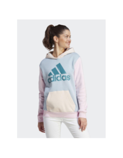 Sweat logo central couleurs pastel multicolore femme - Adidas