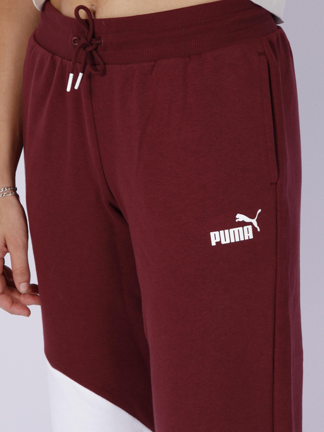 Jogging colorblock cat bordeaux enfant - Puma