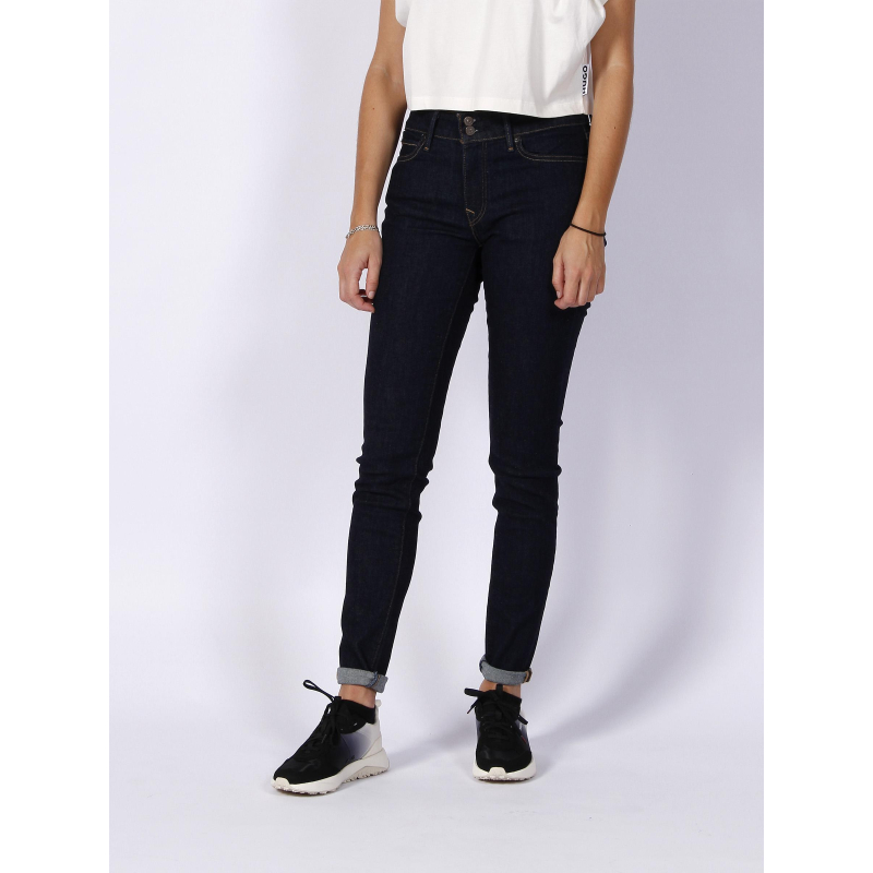 Jean skinny 711 double bouton bleu marine femme - Levis