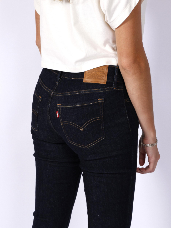 Jean skinny 711 double bouton bleu marine femme - Levis