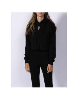 Sweat à capuche dephana cropped noir femme - Hugo