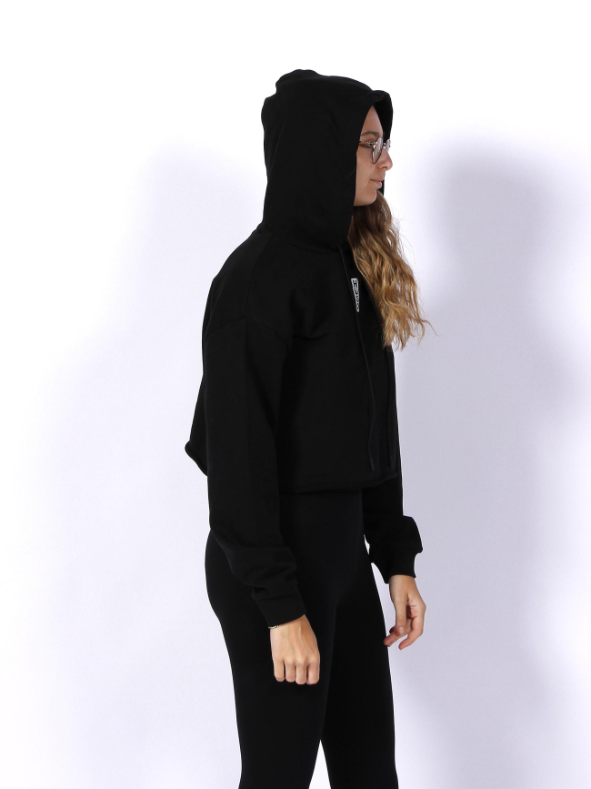 Sweat à capuche dephana cropped noir femme - Hugo