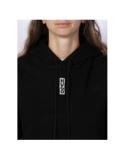 Sweat à capuche dephana cropped noir femme - Hugo