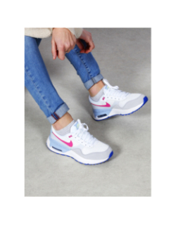 Air max baskets system gs blanc rose enfant - Nike