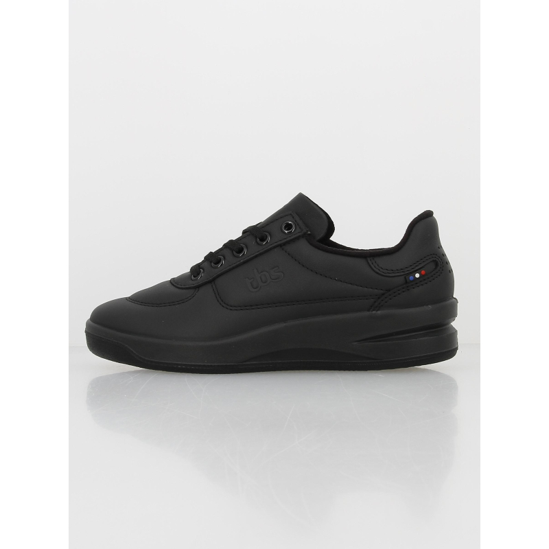 Baskets en cuir tennis brandy noir femme - Tbs