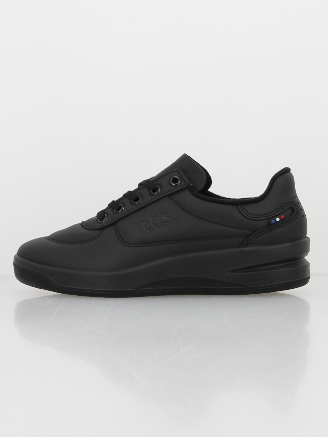 Baskets en cuir tennis brandy noir femme - Tbs