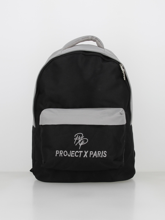 Sac à dos bicolore logo brodé noir - Project X Paris