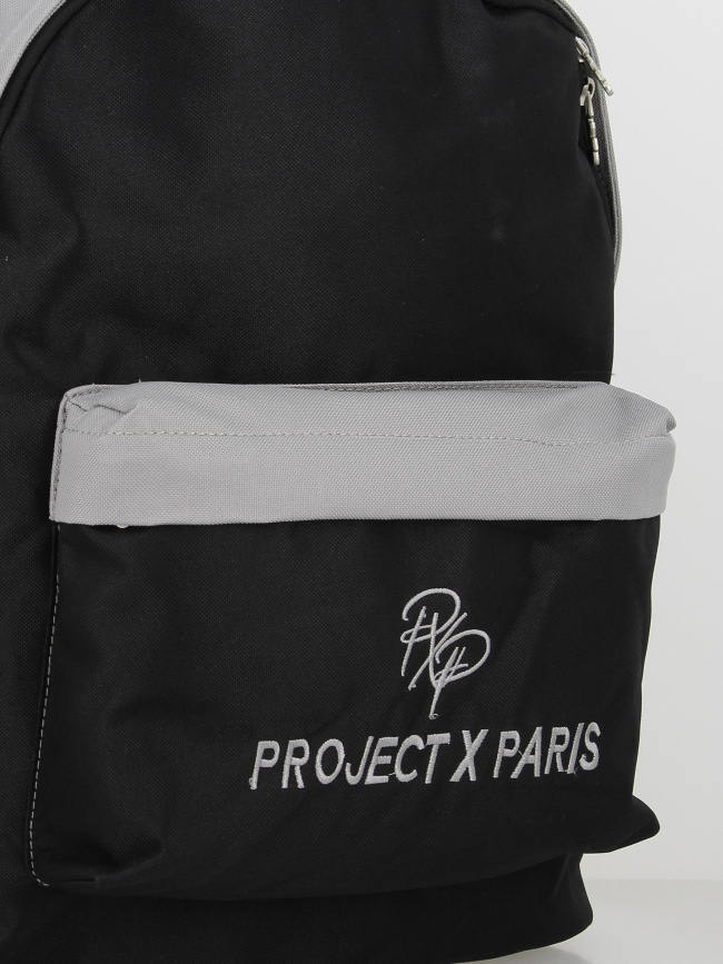 Sac à dos bicolore logo brodé noir - Project X Paris