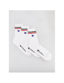 Pack 3 paires chaussettes basique blanc homme - Champion