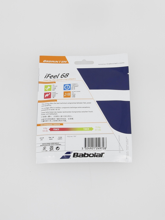 Cordage de badminton Ifeel 68 10.2m bleu - Babolat