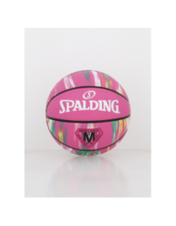 Ballon de basketball marble series sz6 rose - Spalding